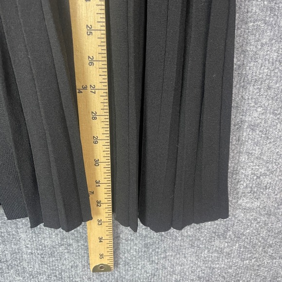 COS Womens Black Pleated Hem Button Front Cardigan Sweater Dress Size Small - Picture 5 of 9